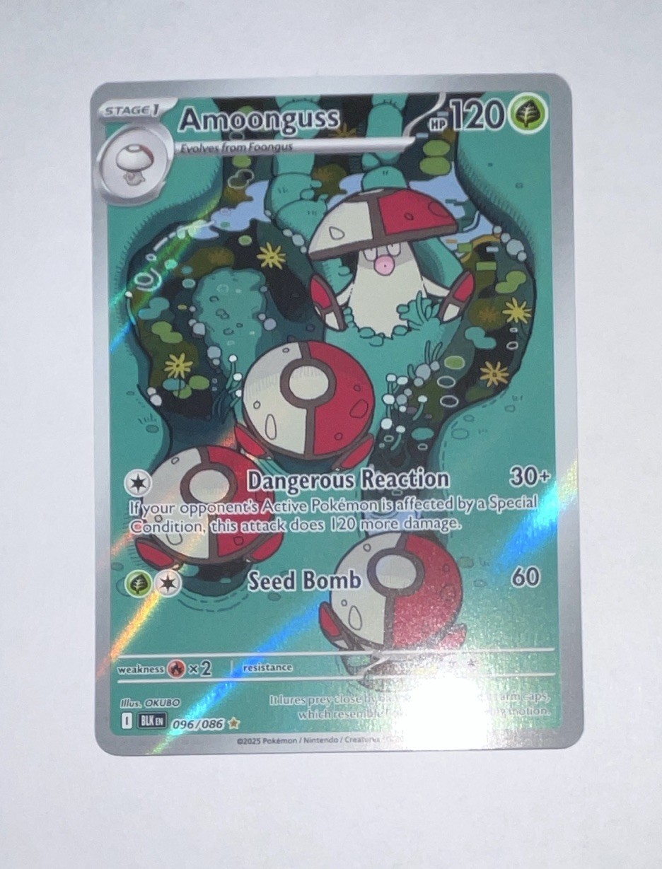 amoonguss pokemon card value PrimetimePokemon's Blog: -- Noble Victories Review This Amoonguss 2025 Pokmon Black Bolt Illustration Rare is a standout acquisition for any enthusiast seeking a visually inventive and whimsical piece from one of the most anticipated sets Amoonguss ex Pokemon card New