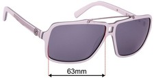 SFx Replacement Sunglass Lenses fits Von Zipper Manchu - 63mm Wide