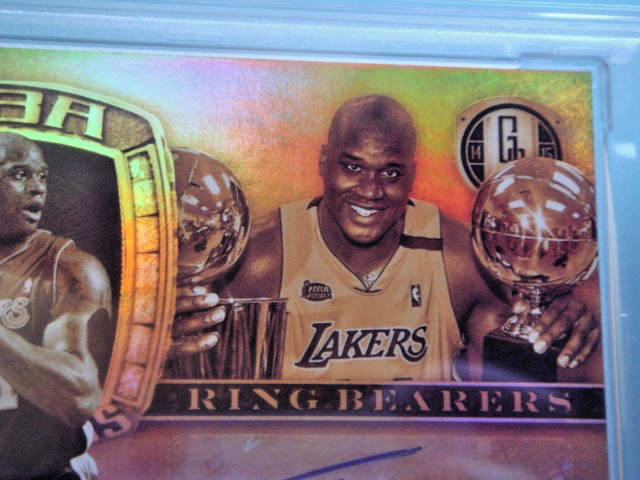 2014 Gold Standard Shaquille O'neal Champion Ring Bearers Auto /25 PSA 10 POP 1 view 5