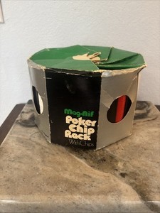 Vintage 1973 Mag-Nif Poker Chip Revolving Rack Retractable Handle