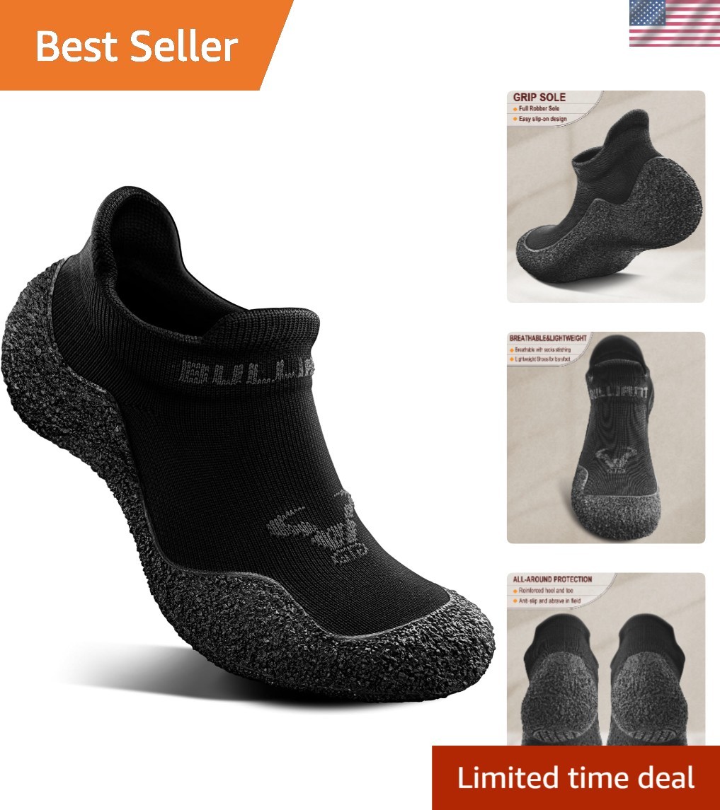 Hombres Zapatilla Calcetines, Calcetines de Agarre Senderismo Agua Zapatos Descalzos para Aire Libre Wa...