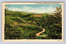Luray VA-Virginia, Scenic Lee Highway, Skyline Drive, Mountains Vintage Postcard