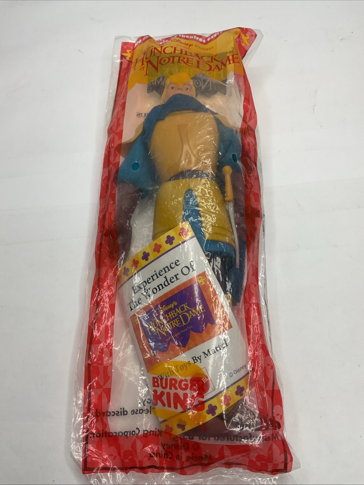 Burger King Hunchback Of Notre Dame Lot Of 4 Quasimodo Hugo Phoebus Esmeralda