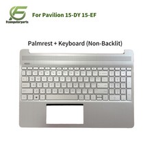 New L63578-001 For HP 15-EF 15-DY 15-DW Palmrest Cover W/Non-Backlit US Keyboard