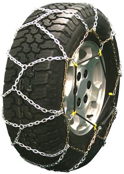 33X12.50-16.5 33X12.50R16.5 Diamond Back Tire Chains 5.5mm Link Bungee Adjuster