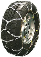 31X12.50-15 31X12.50R15 Diamond Back Tire Chains 3.7mm Link Bungee Adjuster SUV