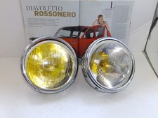SIMCA 1000 RALLYE DEL 70 - RIGHT AND LEFT HEADLIGHTS COMPLETE WITH FRAME AND FOOD LAMPS