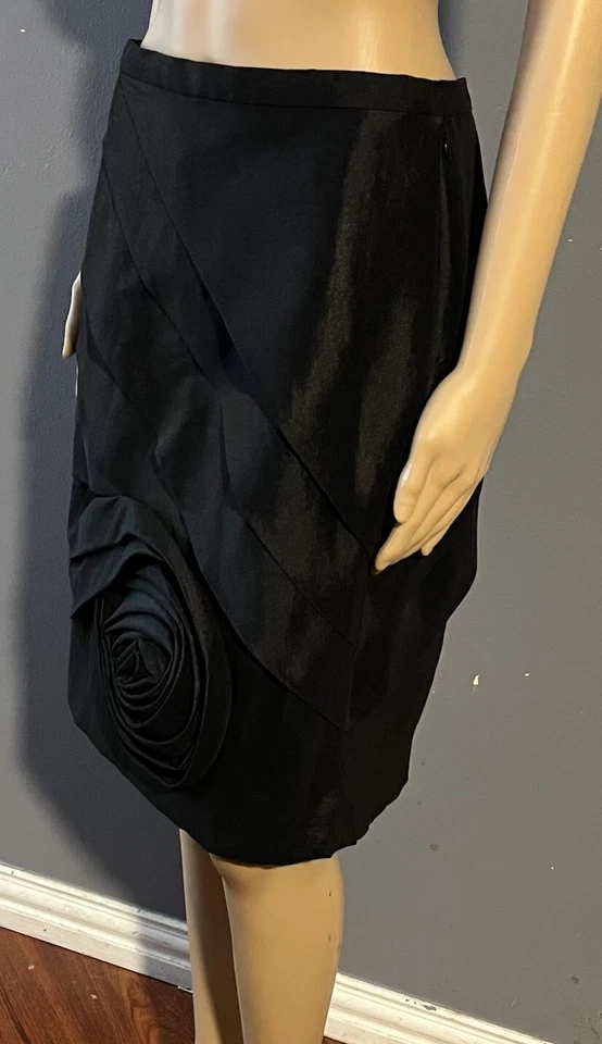 Saia de noite Chetta B feminina tamanho 12 preta - Imagem 2 de 4