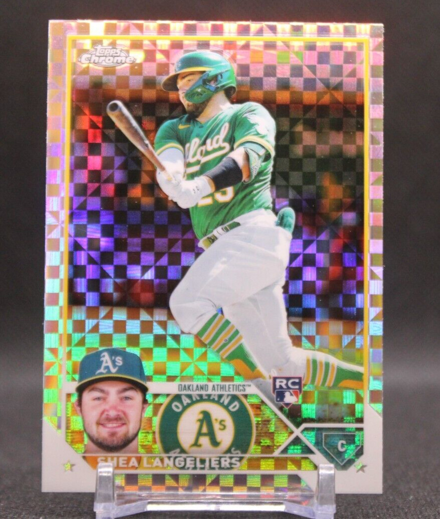 SHEA LANGELIERS (RC) 2023 Topps Chrome X-FRACTOR #175 Oakland Athletics