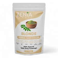 Zenia Organic Henna Hair Color  Dye BLONDE  100g