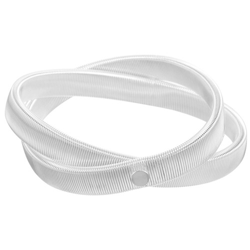 2 Pezzi Braccialetto Molla Elastico Manica Supporto Sottile Miss Man per Uomo - Foto 10 di 12