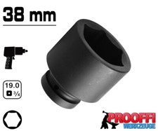 KRAFT Power Schlagschrauber Nuss 3/4" Stecknuss 38 mm Steckschlüssel 6-Kant Kurz