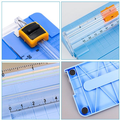 A4 Photo Paper Cutter Guillotine Card Trimmer Ruler Office Art Heavy Duty Blue - Picture 9 of 10