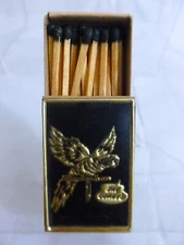 Vintage Matchbox Unstruck ~ Say Corby's ~ Whiskey Liquor Advertisement ~ Parrot