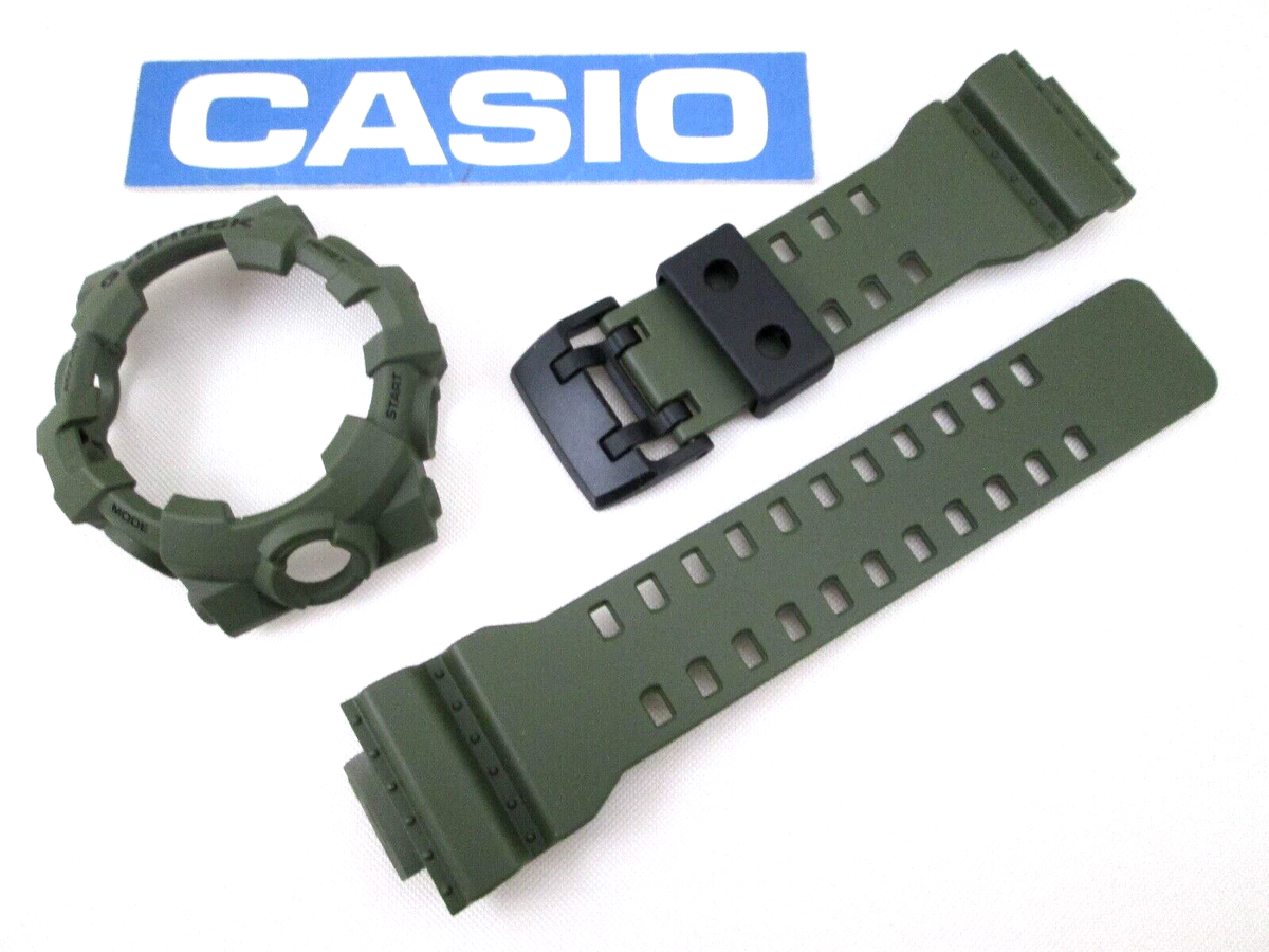 Genuine Casio G-Shock GA-700UC GA700 dark green resin watch band