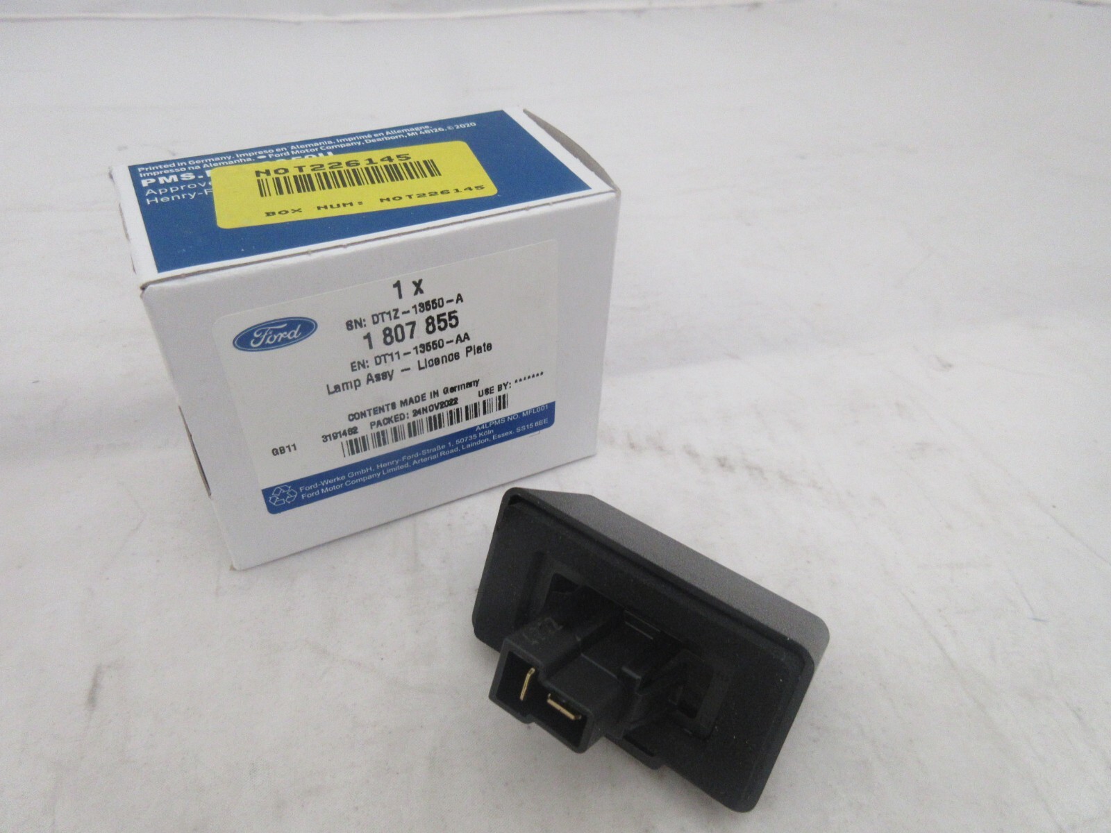 Genuine Ford Transit Tourneo Connect Rear Number Plate Lamp Light 2013