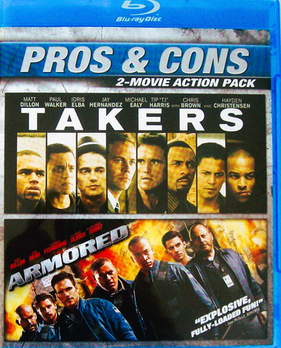 Takers/ Armored (Blu-ray, 2009, Double Feature, 2-Disc, Pros & Cons) Matt Dillon - Bild 1 von 2
