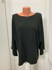 White stag xl 16 18 black flare sleeve pullover sweater acrylic