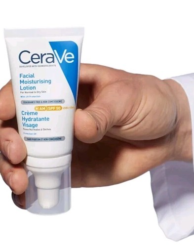 CeraVe AM Facial Moisturising Lotion with SPF50, 52ml - Picture 3 of 7