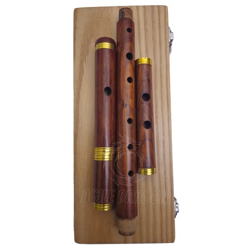 New Irish Professional Rosewood D Flute 4 Piece Natural Finish with Wooden Case - Picture 4 of 6
