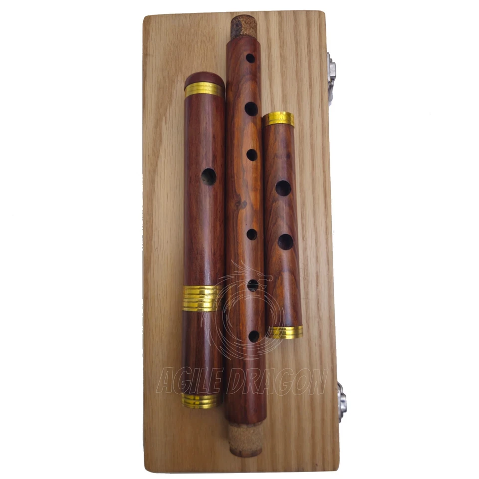 Nueva Flauta D Profesional Irlandesa de Palisandro 4 Piezas Acabado Natural con Estuche de Madera Foto 4 de 4