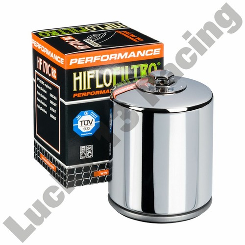 HF170CRC Hiflo Filtro Chrome oil filter Harley Davidson Softail FatBoy