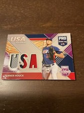 2020 Panini USA Tanner Houck Red Sox Game Worn USA Materials Number 4/7 Card