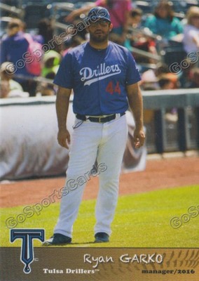 2016 Tulsa Drillers Ryan Garko Los Angeles Dodgers MGR