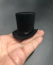 1/6 scale Black Top Hat for 12" Action Figure Doll Accessories