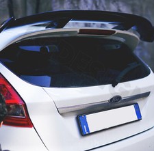Rear spoiler, Ford Fiesta VI VII MK6 MK7 roof, glossy black fiberglass