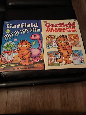  Garfield Coloring Books (2 Total) by Happy House. New. Amazing Condition.