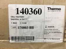 Thermo Scientific Cat No 140360 Nunc EasyFill Cell Factory System Full Case