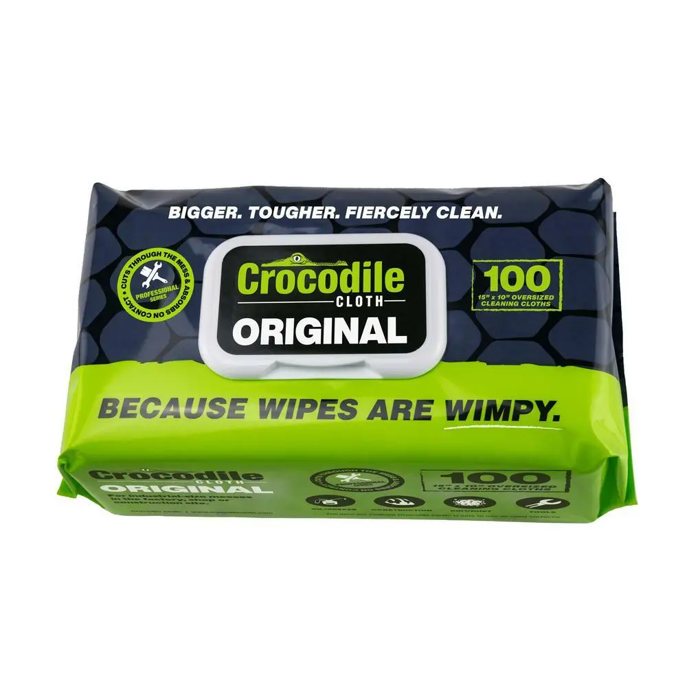 All-purpose Cleaner Hand And Tool Cleaning Wipes (100-count), Crocodile  Cloth