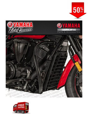 NEW YAMAHA V STAR 1300 DELUXE TOURER BIG BAR BLACK ENGINE GUARDS 3D8-F43B0-V0-00