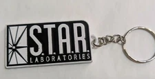 Star Labs Laboratories Raised Detail DC Comics Full Metal Keychain cosplay Flash