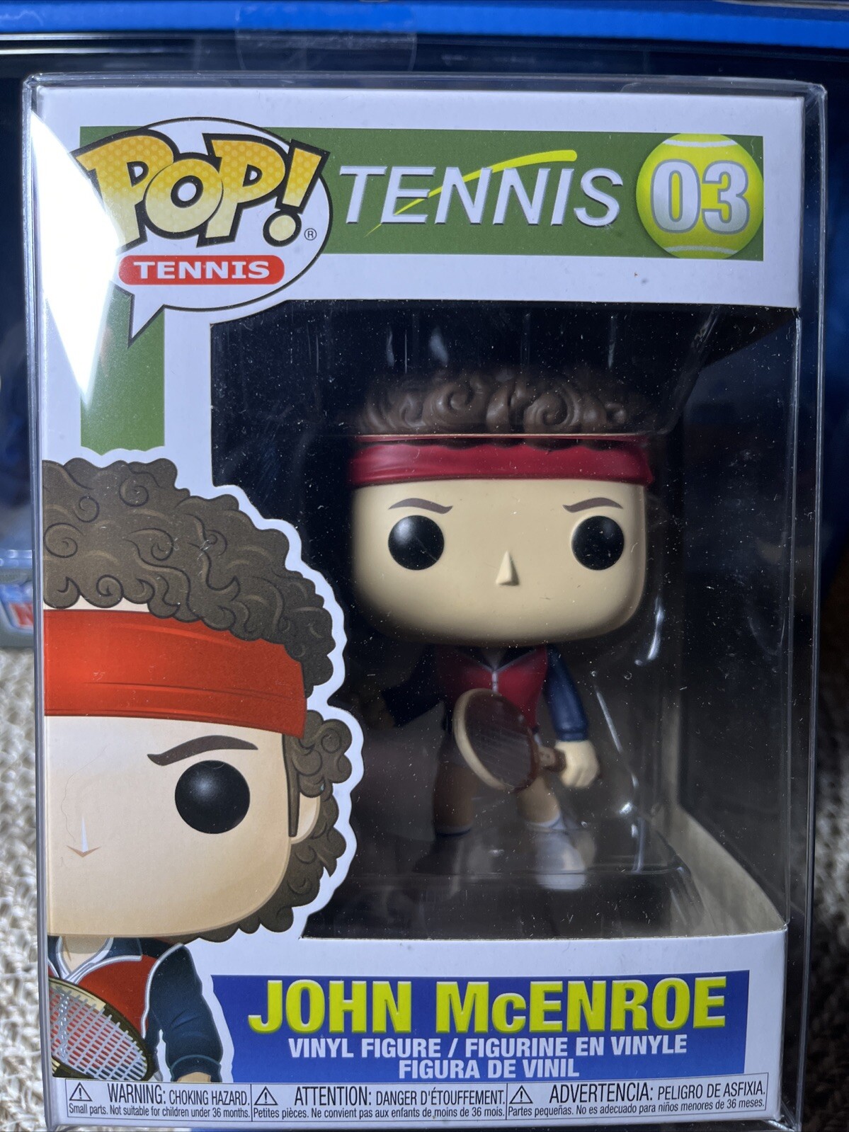 Funko Pop! Tennis John Mcenroe #03 Tennis Legend Vaulted In Protector Case