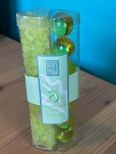 NEW VINTAGE BODY IMAGE SUN-RIPENED PEAR BATH OIL PEARLS  BATH SALTS SET