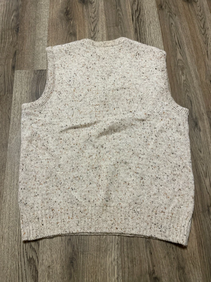 Jantzen Jacket, Men's Size Medium, Brown, V-neck, Pullover, Sleeveless - Image 2 of 4