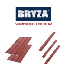 Kunststoffpaneele Rot B-3,00m Wandpaneele Deckenpaneele Holzoptik Unterdach PVC