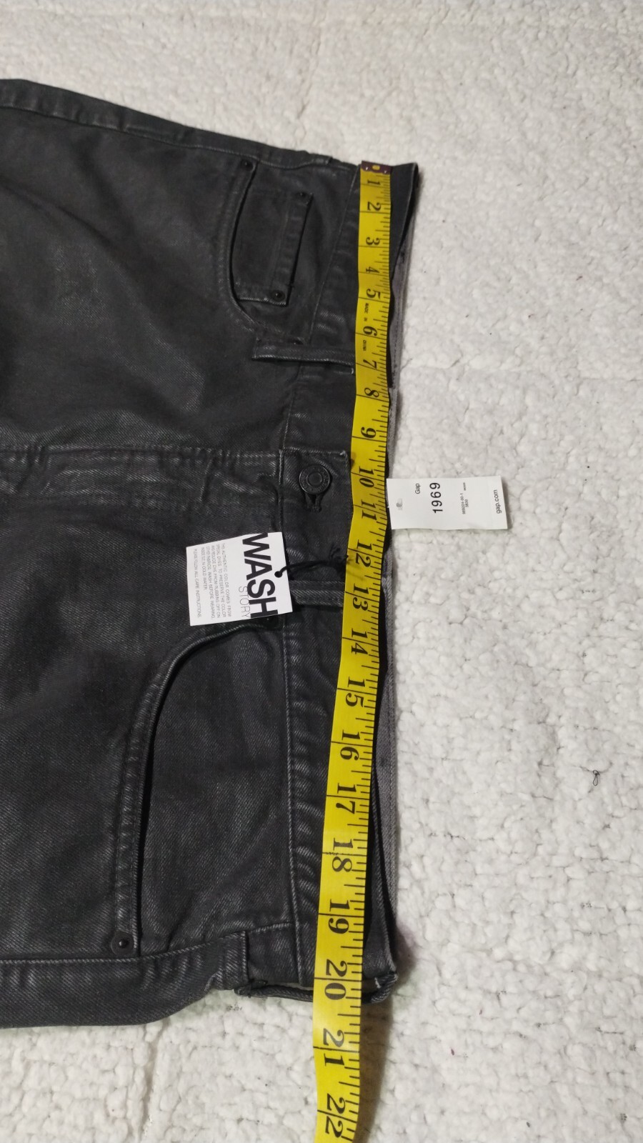 Gap 1969 Slim Coated Grey Jeans Men's 38x30 New 557 eBay