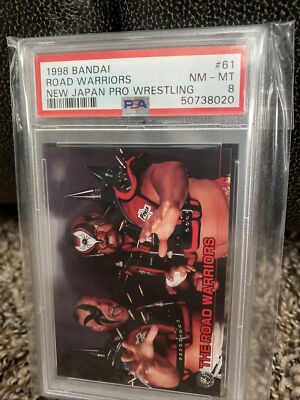 1998 ROAD WARRIORS LOD #61 BANDAI New Japan Pro-Wrestling Card PSA