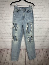 BDG Urban outfitters Womens Mom High Rise Destroyed Distressed jeans, sz 25
