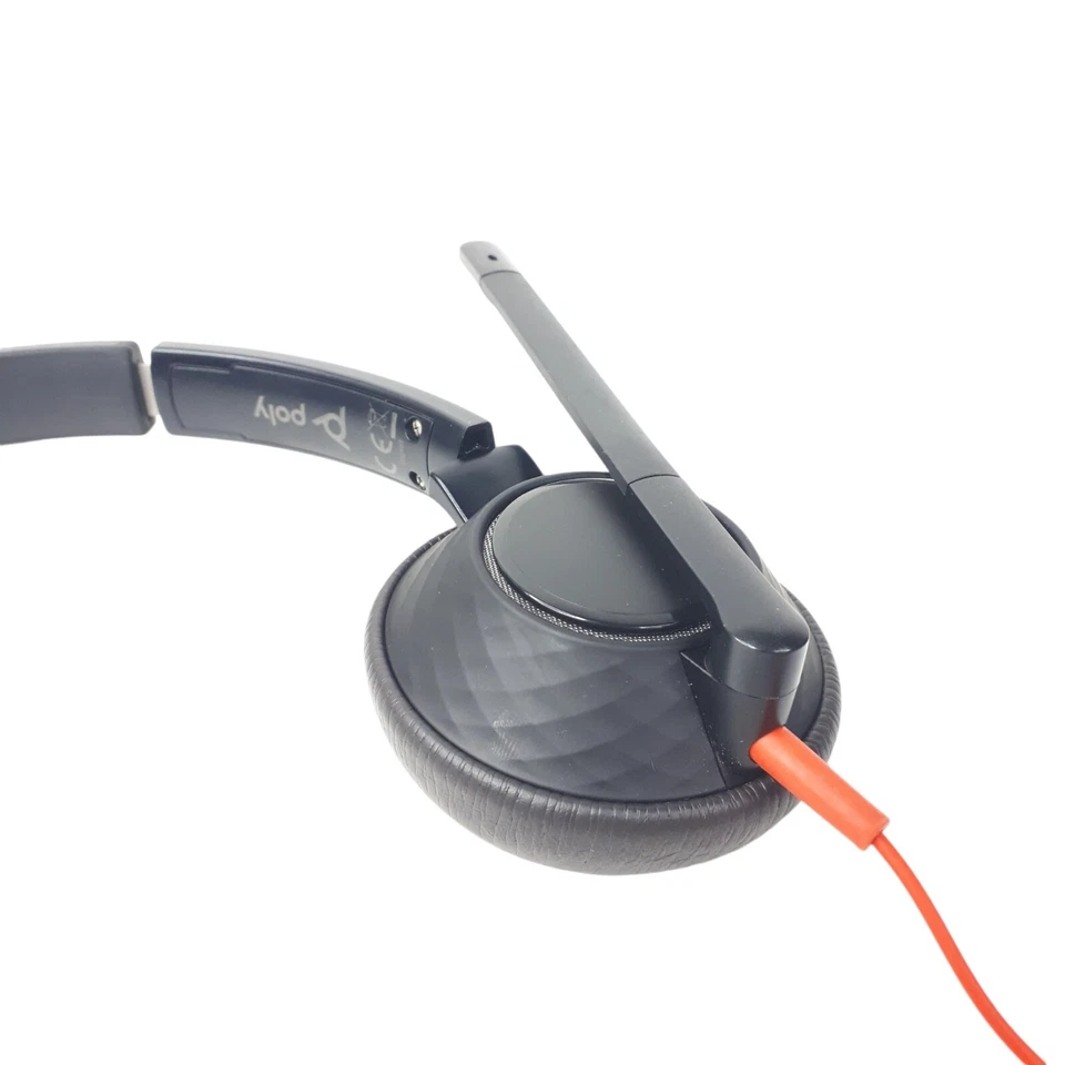 Plantronics Poly C5210T Mono Headset W/Detachable USB C Adapter Lot of 10 E5186 - Image 3 of 4