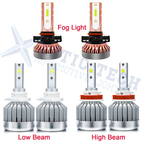 8000K For Dodge Charger 2011 2012 2013 14 LED Headlight High Low Fog Light Bulbs - Picture 2 of 12