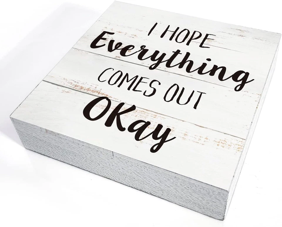 Rustic Pride Rainbow Quote Wood Box Sign - 5" X 5" Home & Office Decor - Image 4 of 4