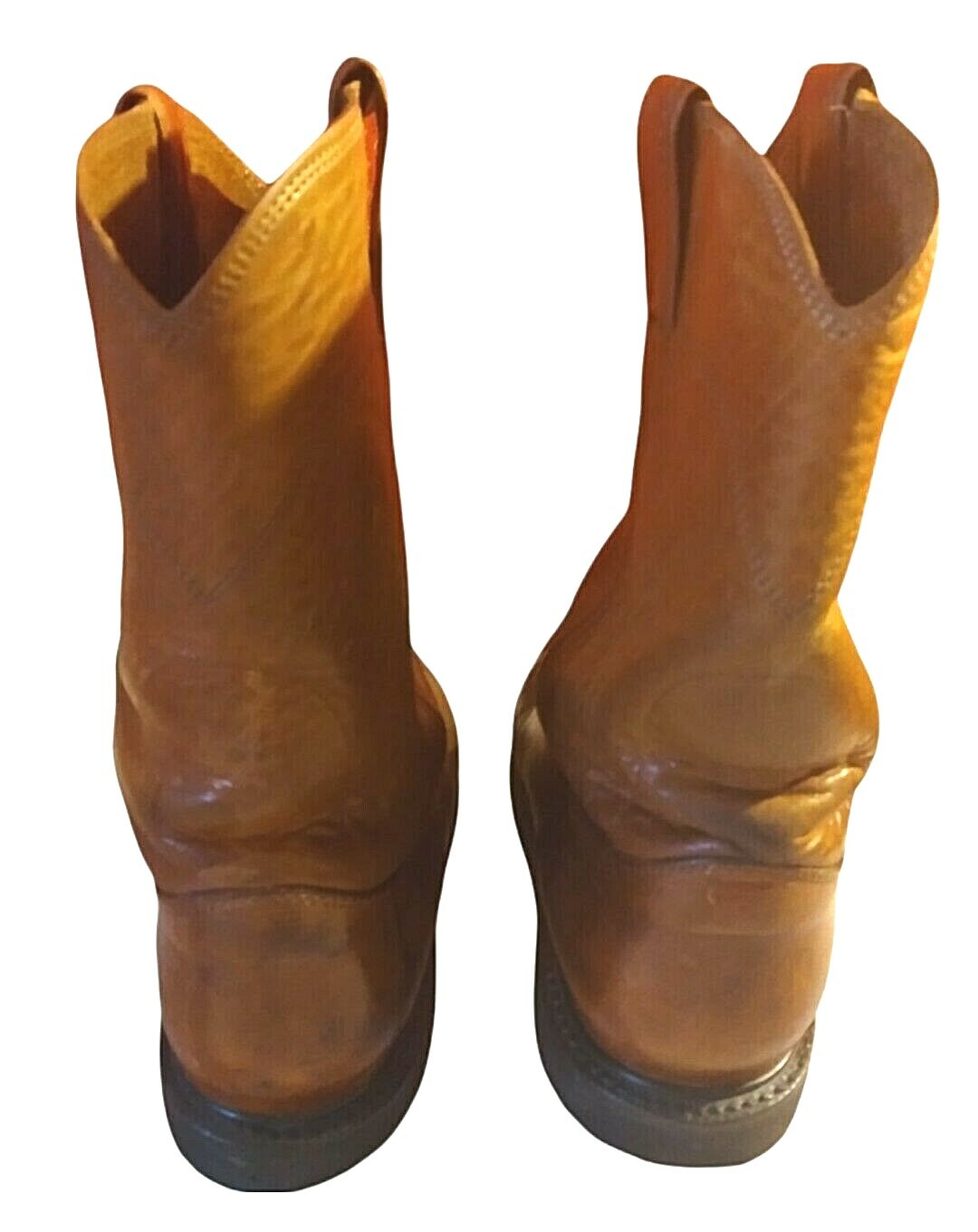 Vintage Justin Mens Leather Western Cowboy Boots SZ … Gem