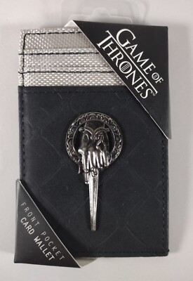NEW Game of Thrones Card Wallet   Hand of the King Badge   Slim Pocket ID Window