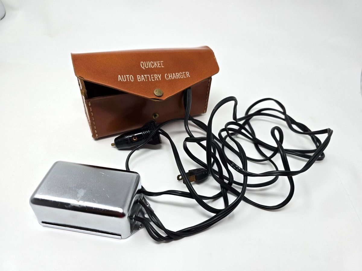 Vintage QUICKEE Auto Battery Charger - Accessory Untested - 1950s