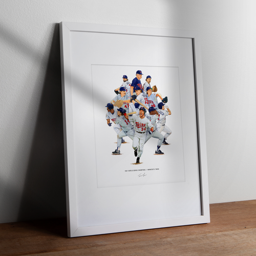 Minnesota Twins 1991 World Series Collage Puckett Knoblauch 8x10 Print Poster - Picture 9 of 10