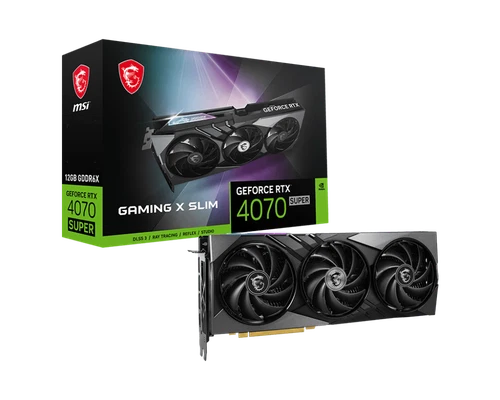 MSI GeForce RTX 4070 SUPER 12GB GAMING X SLIM Graphics Card
